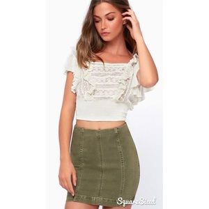 Modern Femme Skirt - Army Green